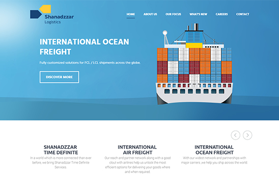 Shipping & marine company website image 1
