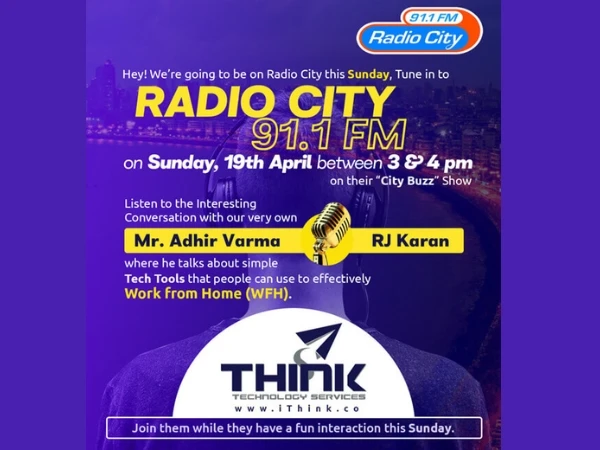 Think on RadioCity 91.1FM Mumbai!